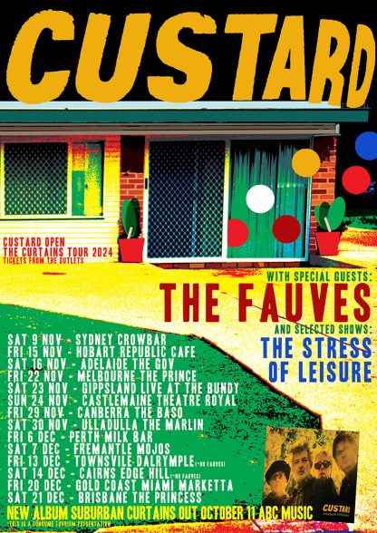 CUSTARD THE FAUVES tour poster